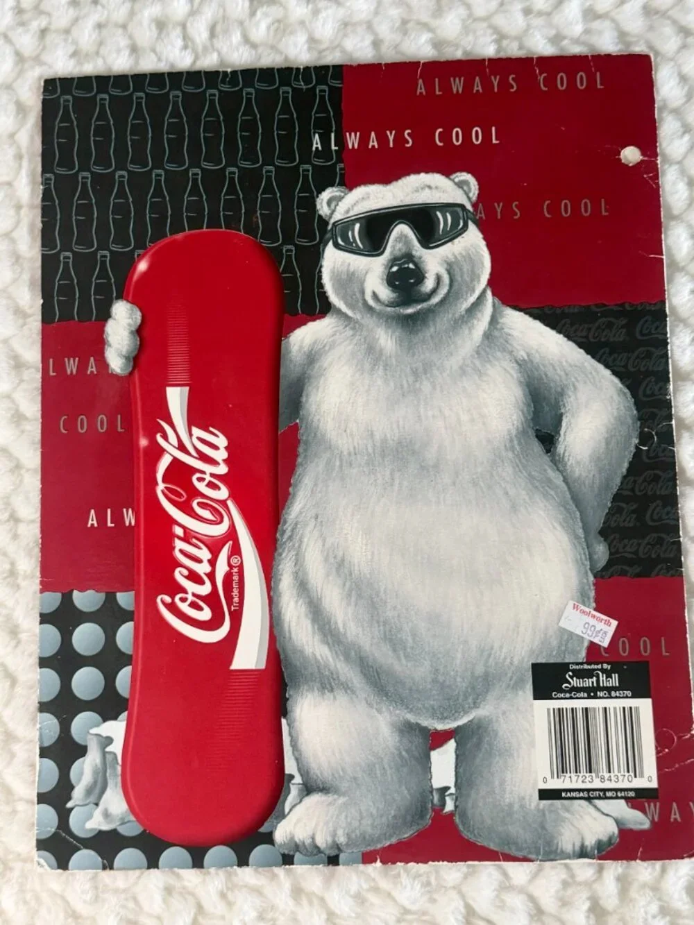 Vintage 2 Pocket Folder Lot (2) M&M's & Coca Cola
